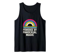 Pansexual Powered by Magic Vintage LGBTQ+ Unisex Pan Pride Camiseta sin Mangas