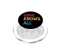 Pansexual Vintage Love Sabe Todo PopSockets PopGrip para MagSafe