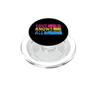 Pansexual Vintage Love Sabe Todo PopSockets PopGrip para MagSafe
