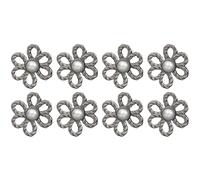 Pant Waist Tightener, Button Pin Set, Adjustable Waist Clip, Flower Design, Removable Pins, No-Sew Solution, Stylish, Reusable, Versatile, for Jeans, Skirts, Dresses, 3cm/1.18 inches