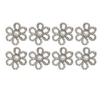 Pant Waist Tightener, Button Pin Set, Adjustable Waist Clip, Flower Design, Removable Pins, No-Sew Solution, Stylish, Reusable, Versatile, for Jeans, Skirts, Dresses, 3cm/1.18 inches