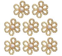 Pant Waist Tightener, Button Pin Set, Adjustable Waist Clip, Flower Design, Removable Pins, No-Sew Solution, Stylish, Reusable, Versatile, for Jeans, Skirts, Dresses, 3cm/1.18 inches