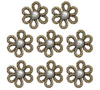 Pant Waist Tightener, Button Pin Set, Adjustable Waist Clip, Flower Design, Removable Pins, No-Sew Solution, Stylish, Reusable, Versatile, for Jeans, Skirts, Dresses, 3cm/1.18 inches