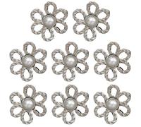 Pant Waist Tightener, Flower Button Pins Set of 8, Pant Shaping Accessories, Adjustable Removable Pant Tightener for Women's Clothing Dress Waist Shaping Fashion Accessories