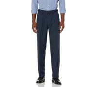 Pantal n de vestir plisado con cintura expandible y ajuste cl sico para hombre de Amazon Essentials, azul marino, 32 ancho x 29 largo