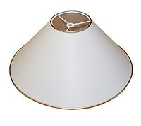 Pantalla 350X100X160 mm Diámetro Inferior x Diámetro Superior x Altura | Cono | Algodón Blanco | Bajo tornillo de 10 mm | Para lámparas de mesa de pie | Pantalla 35 x 10 x 16 cm | Difusor de 35 cm |