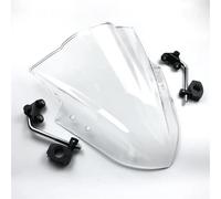 Pantalla Antiviento Alerón Parabrisas De Motocicleta para MT125, FZ1, FZ6, FZ8, MT-01, MT03, MT07 Y MT09 Carenado Deflector De Viento Soporte Ajustable Soporte(Blanco)