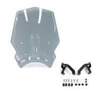 Pantalla Antiviento Deflectores De Parabrisas Motocicleta para CB650R 2024-2025 Alerón Delantero con Flujo De Aire, Viseras, Extensión De Parabrisas Y Alerón Soporte(Humo Ligero)
