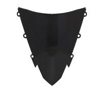Pantalla Antiviento Deflectores De Parabrisas Motocicleta para CBR500R 2016-2018 Extensión De Pantalla De Doble Burbuja con Deflector De Aire Y Alerón Soporte(Negro)
