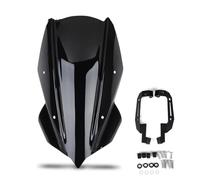 Pantalla Antiviento Parabrisas De Motocicleta para para Z250 para Z400 2019-2024 Deflectores Viento Plástico con Soporte Y Carenado. Pantalla De Alerón Soporte(Fumar)