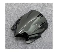 Pantalla Antiviento Parabrisas De Motocicleta para para Z650 2016-2019 Pantalla De Doble Burbuja, Deflectores De Viento, Carenado Y Extensión De Alerón Soporte(Negro)