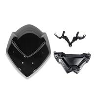 Pantalla Antiviento Parabrisas De Motocicleta para Suzuki GSX-S1000 2015-2019 Deflectores Viento Extensión Pantalla Ajustable Alerón Flujo Aire Modificado Soporte(Fumar)
