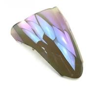 Pantalla Antiviento Parabrisas De Motocicleta para VFR800 2002-2012 Deflectores De Viento, Carenado, Alerón, Montaje En Manillar, Extensión De Pantalla Soporte(Transparent Iridium)