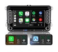 Pantalla Autoradio Linux para VW Golf 5/6 Passat B6/B7 CarPlay inalámbrico | Arranque rápido 2s,instalación Plug&Play,CANBUS,para VW Caddy Polo 6R Sharan T5 Transporter,control volante,Bluetooth,RDS,DSP