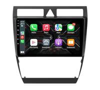 Pantalla Carplay Coche para Audi A6 C5 1997-2004 Enlace Espejo, Navegación, Siri, G00Gle Asistente de Voz, FM, Aux, Bluetooth, 4 Nuclear 1G+16G