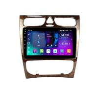 Pantalla Carplay Coche para Benz C-Class C200 C320 C350 2002-2005 con Bluetooth, Airplay, FM, Aux, Siri, Micrófono y Cámara de Visión Trasera, 4 Nuclear 1G+16G