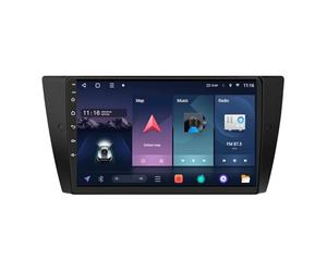 Pantalla Carplay Coche para BMW E90 E91 E92 E93 3 Series 2005-2013 Enlace Espejo, Siri, G00Gle Asistente de Voz, Navegación, FM, Aux, Bluetooth, 4 Nuclear 2G+32G
