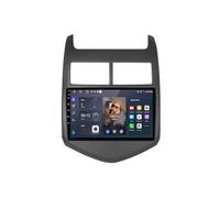 Pantalla Carplay Coche para Chevrolet Aveo 2 Sonic 2011-2015 Enlace Espejo, Navegación, Siri, G00Gle Asistente de Voz, FM, Aux, Bluetooth, 4 Nuclear 1G+16G
