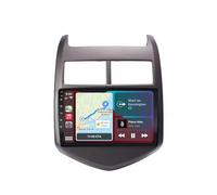 Pantalla Carplay Coche para Chevrolet Aveo/Sonic 2011-2013 Enlace Espejo iOS, Navegación, G00Gle Asistente de Voz, Siri, FM, Aux, Bluetooth, 8 Nuclear 4G+64G