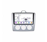Pantalla Carplay Coche para Ford Focus EXI MT 2 3 MK2/MK3 2004-2011 con Bluetooth, Mirror Link, Airplay, FM, Aux, Siri, Navegación, Micrófono y Cámara de Visión Trasera, 4 Nuclear 1G+16G