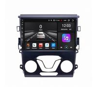 Pantalla Carplay Coche para Ford Fusion Mondeo 5 2013-2019 con Bluetooth, Mirror Link, Airplay, FM, Aux, Siri, Navegación, Micrófono y Cámara de Visión Trasera, 4 Nuclear 4G+64G