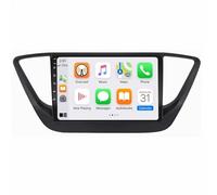 Pantalla Carplay Coche para Hyundai i10 2 2013-2018 Pantalla Táctil HD, Tipo C, Carga Rápida, Radio FM RDS, Micrófono y Cámara de Visión Trasera, 4 Nuclear 1G+16G
