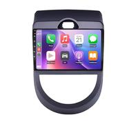 Pantalla Carplay Coche para Kia Soul Am 2013-2010 Enlace Espejo, Navegación, Siri, G00Gle Asistente de Voz, FM, Aux, Bluetooth, 4 Nuclear 4G+64G