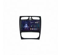 Pantalla Carplay Coche para Mercedes Benz C Class 2002-2005 con Bluetooth, Mirror Link, Airplay, FM, Aux, Siri, Navegación, Micrófono y Cámara de Visión, 4 Nuclear 1G+16G