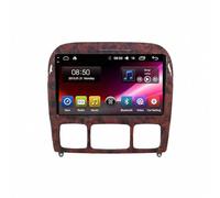 Pantalla Carplay Coche para Mercedes Benz S Class W220 S400 S430 S500 S600 con Pantalla Receptores de Audio de Coche Bluetooth, Radio Receptor FM, Display Airplay, 4 Nuclear 1G+16G