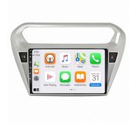 Pantalla Carplay Coche para Peugeot 301 per Citroen C-Elysee CElysee 2012-2016 Enlace Espejo, Siri, G00Gle Asistente de Voz, Navegación, FM, Aux, Bluetooth, 4 Nuclear 1G+16G