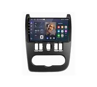 Pantalla Carplay Coche para Renault Logan Sandero Dacia Duster 2009-2017 Pantalla Táctil HD, Tipo C, Carga Micrófono y Cámara Trasera, 4 Nuclear 1G+16G