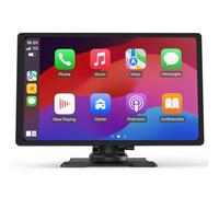 Pantalla CarPlay de 9 Pulgadas: Pantalla táctil IPS Brillante, inalámbrico Apple CarPlay y Android Auto, WiFi de 5 GHz, Bluetooth, GPS, fácil Montaje, cámara de visión Trasera Opcional