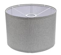 Pantalla Cilíndrica de Tela para Lámpara de Techo Pantalla de Lámpara de Repuesto E27 Pantalla de Lino para Lámpara de Mesa Lámpara de Pie Lámpara Colgante 30x30x20 cm (Gris)