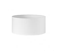 Pantalla cilindrica dori e27 blanca 45dx45dx22h cm tejido popelin