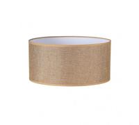 Pantalla cilindrica jin e27 marron 45dx45dx22h cm tejido saco-yute