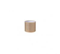 Pantalla cilindrica jin pinza marron 14dx14dx13h cm tejido saco-yute