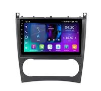 Pantalla Coche para Mercedes Benz C-Class 2004-2011 Enlace Espejo iOS, Navegación, G00Gle Asistente de Voz, Siri, FM, Aux, Bluetooth, 4 Nuclear 1G+16G