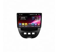 Pantalla Coche para Peugeot 107 2013-2016 Enlace Espejo iOS, Navegación, G00Gle Asistente de Voz, Siri, FM, Aux, Bluetooth, 4 Nuclear 1G+16G