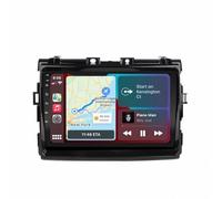Pantalla Coche para Toyota Estima Previa 2006-2016 con Bluetooth, Mirror Link, Airplay, FM, Aux, Siri, Navegación, Micrófono y Cámara de Visión Trasera, 4 Nuclear 4G+64G
