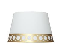 Pantalla colgante dalia e27 blanca/oro 40dx30dx25h