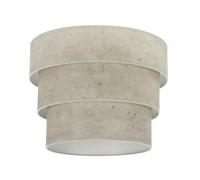 Pantalla Colgante Triple con diseño de cemento gris, dimensiones 50x40x28 cm, ideal para decorar y dar luz a espacios interiores.