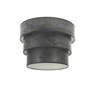 Pantalla colgante triple smile e27 madera negra 40dx20dx26h