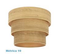 Pantalla colgante triple smile m10 madera clara 50dx40dx28h