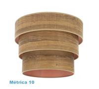 Pantalla colgante triple smile m10 madera oscura 50dx40dx28h