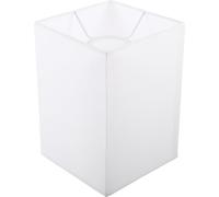 Pantalla Cuadrada para Lámpara de Mesa, E27, Color Marfil, 1 Pieza | Tejido, Hierro, Lino y Mezcla Textil, Estructura Simple Desmontable, para Estudio y Salón