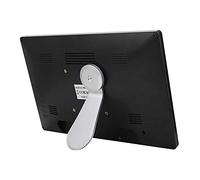 Pantalla de 15,6 Pulgadas, botón táctil, Marco de Fotos Digital, Reloj Despertador, Reproductor de vídeo de película Mp3/4 con Altavoz, reproducción de música, Marco de Fotos, Blanco