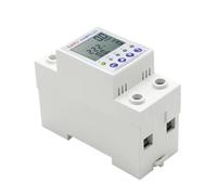 Pantalla de 63A 230V, protección contra fugas a tierra de corriente ajustable, dispositivo de relé Protector de bajo voltaje, medidor de energía kWh