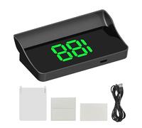 Pantalla de cabeza a arriba para coche - Proyector HUD para parabrisas | Monitor de velocidad parabrisas para autopista, viaje, ciudad, tráfico - Navegación City Break Sedan