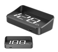 Pantalla de cabeza alta para coche - Velocímetro GPS inteligente - HUD Auto Display de cabeza alta - Para moto, parabrisas, salpicadero, conducción camión vehículo