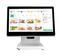 Pantalla de caja registradora POS comercial con pantalla del cliente, almacenamiento SSD, funcionalidad MSR/WiFi para pequeñas empresas, restaurantes y tiendas minoristas